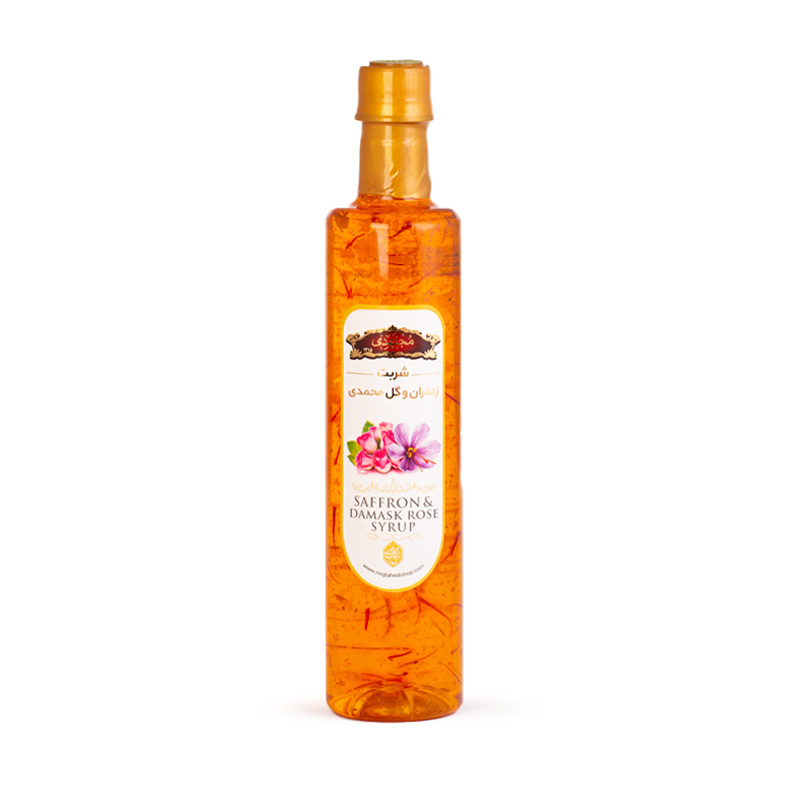 Mojtahedi Saffron & Damask Rose Syrup, 650 g