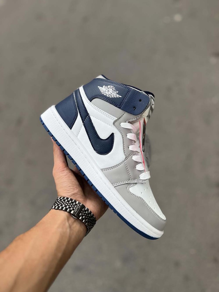 Jordan Gray Navy High 1