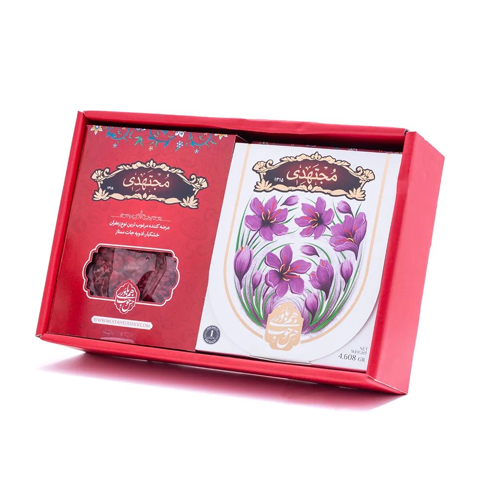 Mojtahedi Saffron Gift Box, 1 Mesghal