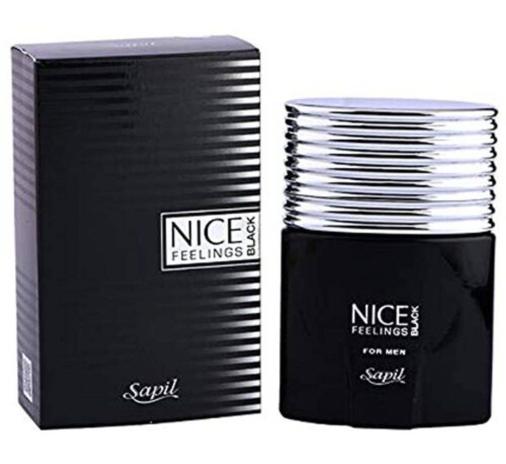 عطر ادکلن نایس بلک ساپیل نایس فیلینگز بلک مردانه اصل | Sapil Nice Feelings Black EDT