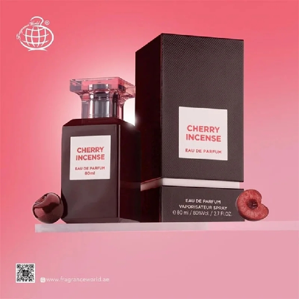 عطر ادکلن چری اسموک فراگرنس وردFragrance world Cherry Incense