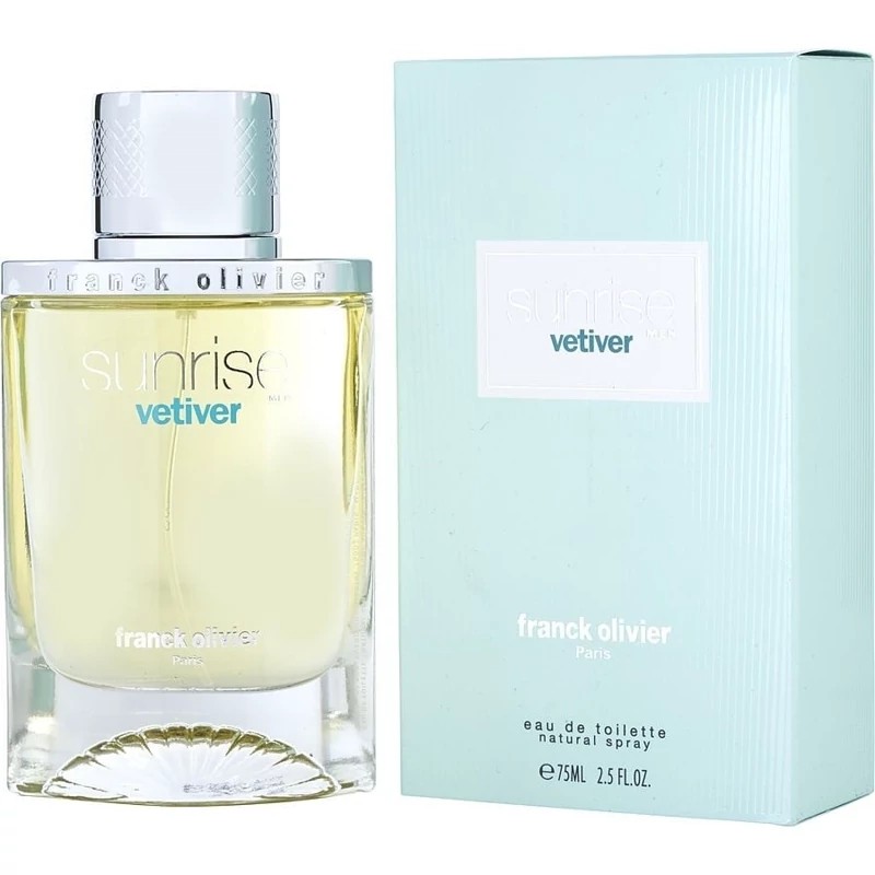 عطر مردانه فرانک اولیویر سان رایز وتیور مدل Franck Olivier Sunrise Vetiver حجم 75 میل
