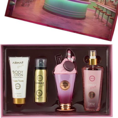 ست عطر ادکلن یام یام اصلی و اورجینال YUM YUM + Body Mist+ Body lotion+ Spray 100ml
