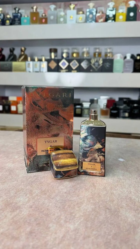 ادکلن بولگاری تایگار ایکس رفیک آنادول 125 میل | Bvlgari Le Gemme Tygar x Refik Anadol با رایحه خنک و مرکباتی