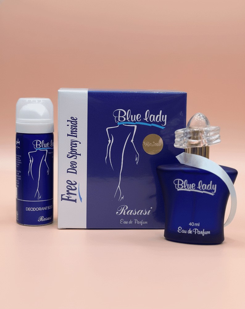 ادکلن بلو لیدی رساسی 40 میل زنانه Rasasi Blue Lady EDP اصل + اسپری