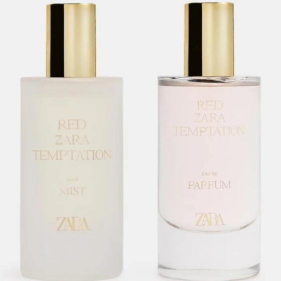 ست عطر و عطر مو زنانه رد تمپتیشن زارا RED TEMPTATION ZARA