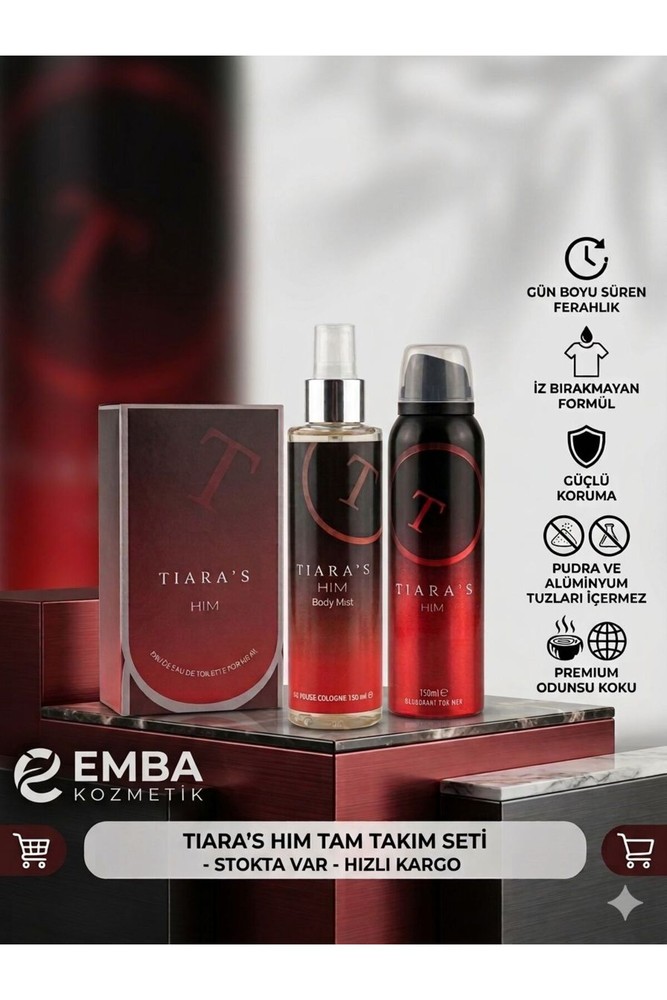 ست عطر مردانه EDT 100 ml | 86984383010087 Tiaras TR