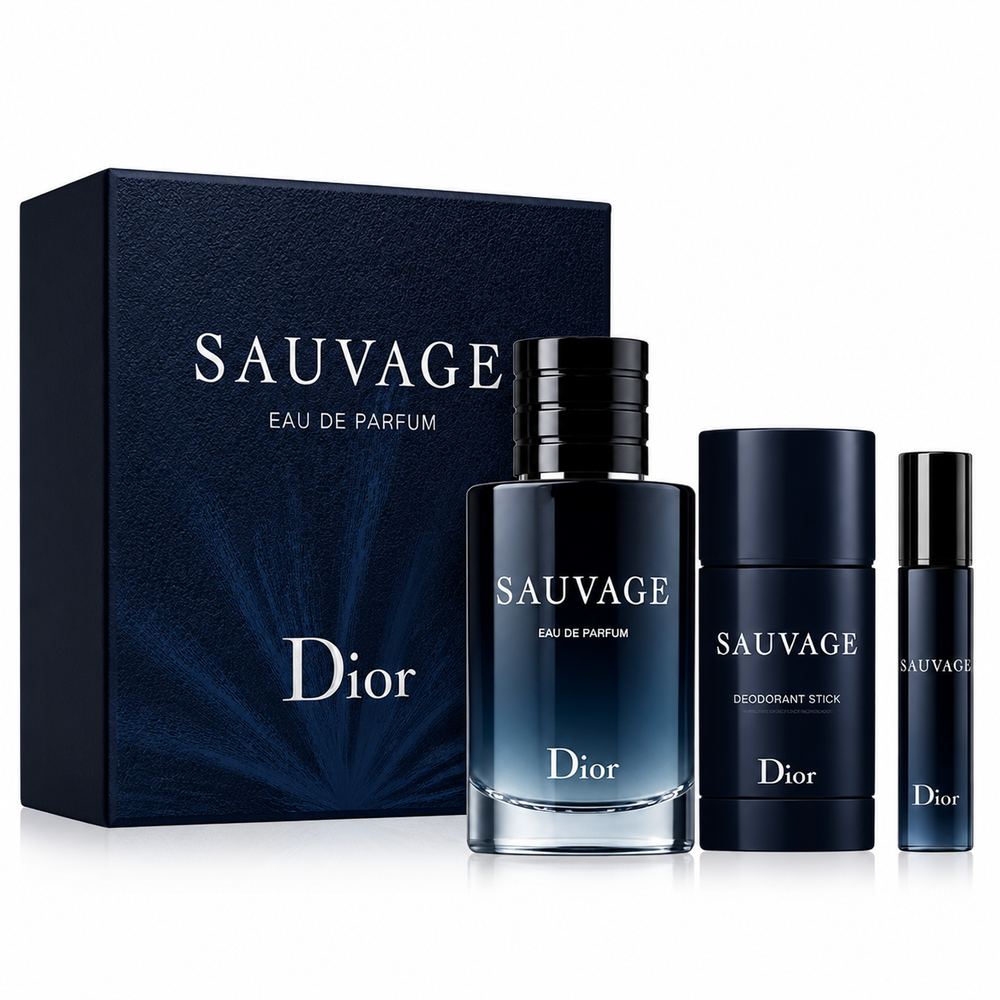 Dior Sauvage Men EDP Travel Spray 2-Piece Gift Set 100ml + 10ml