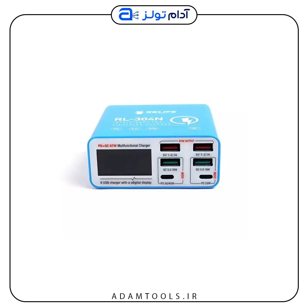 تستر شارژر RELIFE RL-304N با ۶ پورت