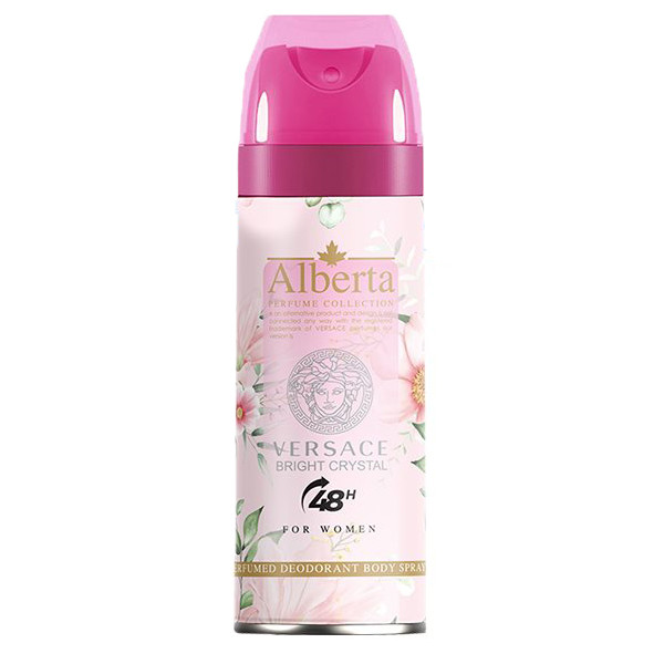 اسپری بدن زنانه آلبرتا مدل VERSACE- BRIGHT CRYSTAL حجم 200 میلی لیتر