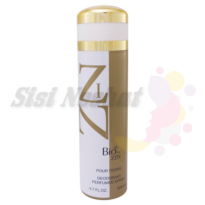 اسپری بدن زنانه بیو استار Zin Bio star
