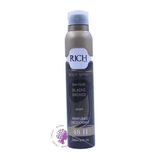 اسپری ضدتعریق بدن ریچ مدل Blacks Orched حجم 200 میل