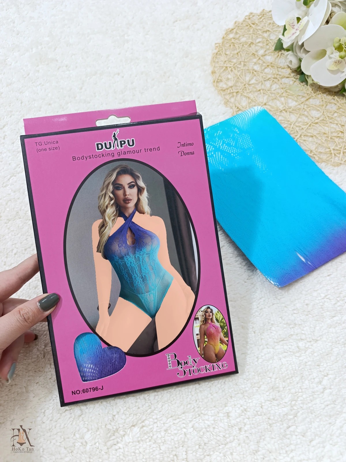 بادی زنانه استاکینگ فانتزی آبرنگی کد 139