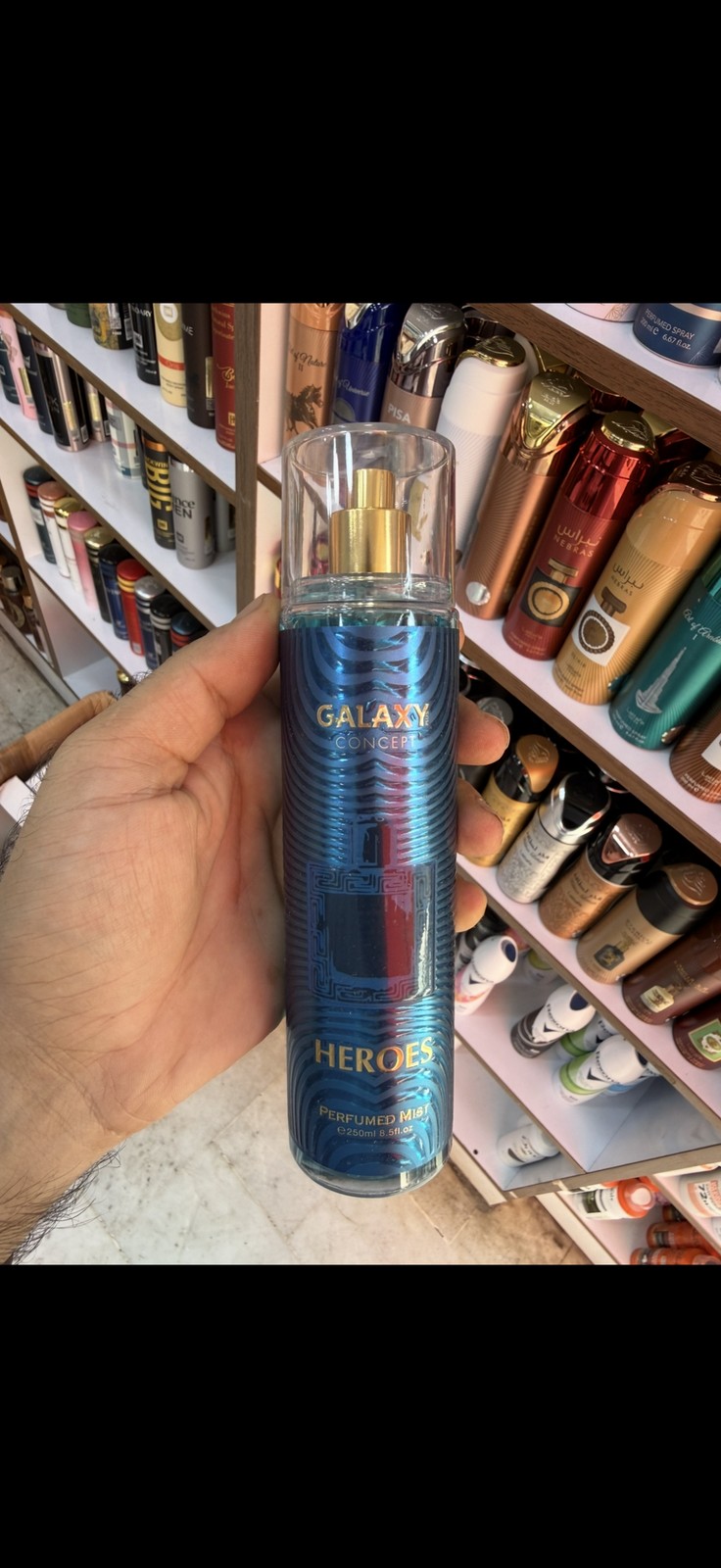 بادی میست و اسپری بدن معطر مردانه اورجینال Galaxy Plus مدل Heroes حجم ۲۵۰ میل (عمده و تک)