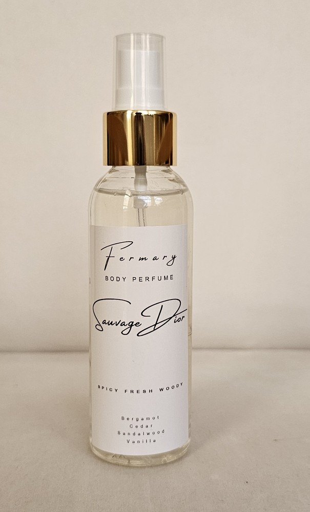 بادی پرفیوم مردانه با رایحه Dior Sauvage