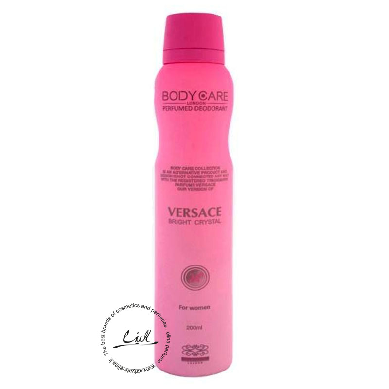 بادی کر اسپری بدن زنانه مدل Versace Bright Crystal