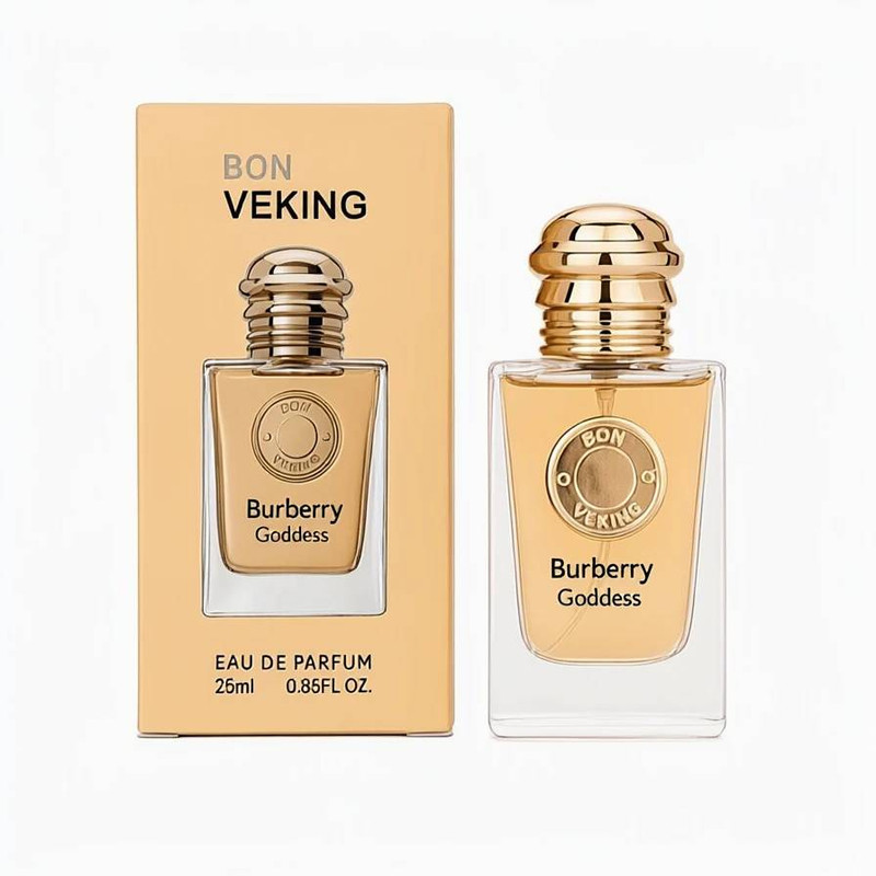 عطر جیبی زنانه ویکینگ‌ مدل باربری گادس Burberry Goddess با رایحه گرم و شیرین و وانیلی-گلی حجم 25 میلی لیتر
