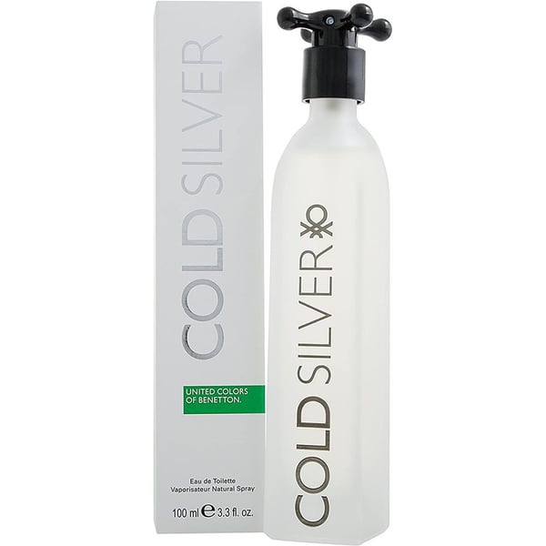 عطر و ادکلن مردانه کلد سیلور برند بنتون ( BENETTON - COLD SILVER )