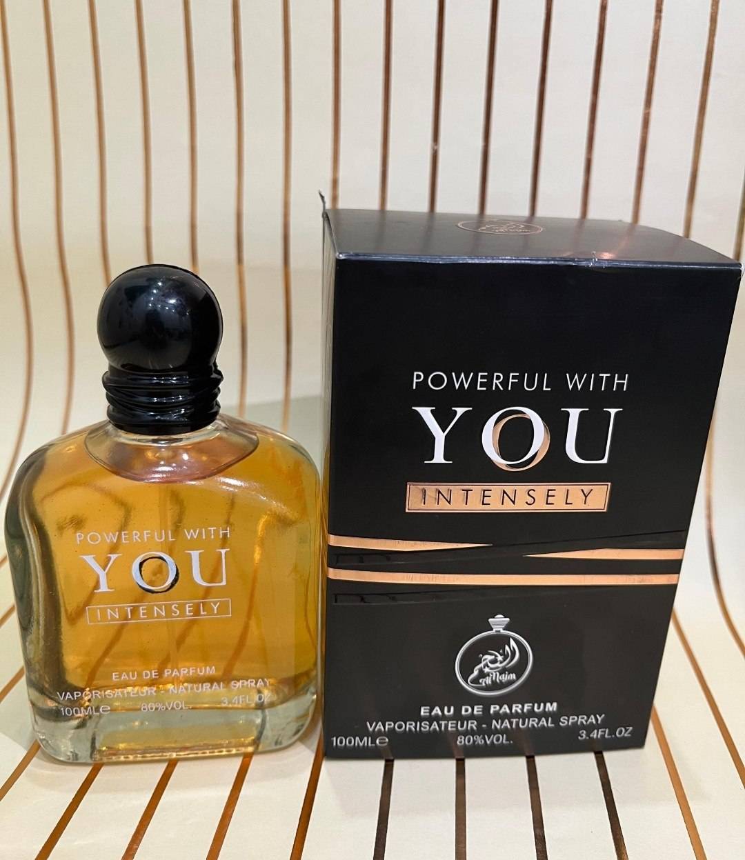 عطر ادکلن ادو پرفیوم 100 میل اماراتی یو YOU اینتنس النحیم POWERFUL WITH YOU INTENSELY برند AL NAIM