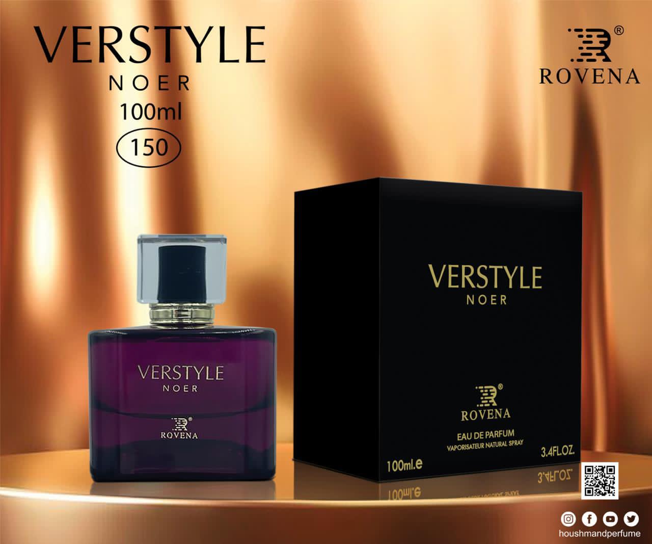 عطر ادکلن ورستایل نوئر ورساچه کریستال نویر مشکی روونا Rovena Verstyle Noer ۱۰۰میل