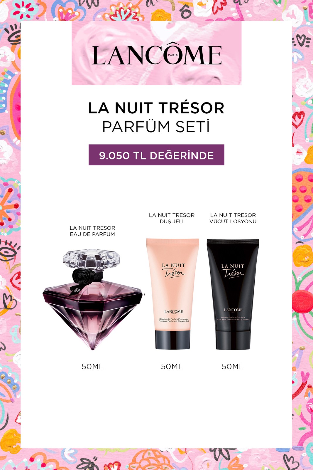 ست عطر Lancome La Nuit Tresor مدل 3614274787559