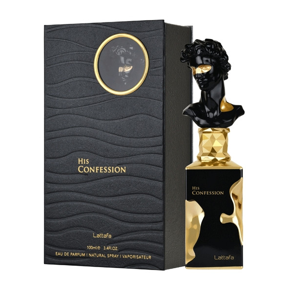 عطر ادکلن لطافه مدل هیس کانفشن his confession مشابه رایحه دیور هوم اینتنس حجم 100میلی لیتر