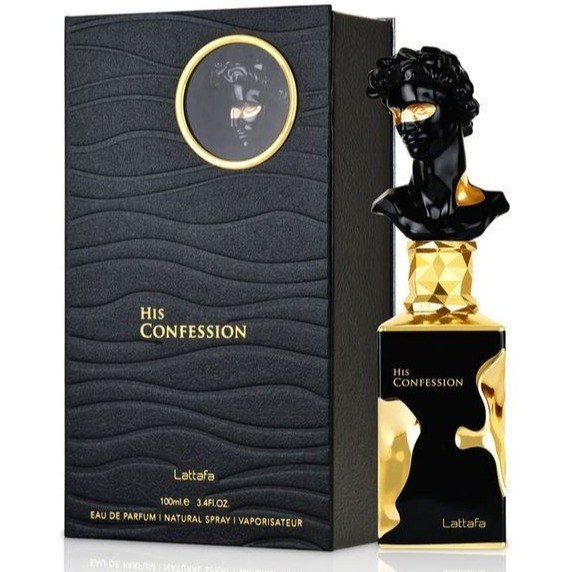 عطر مردانه لطافه هیز کانفشن مدل Lattafa His Confession حجم ۱۰۰ میل