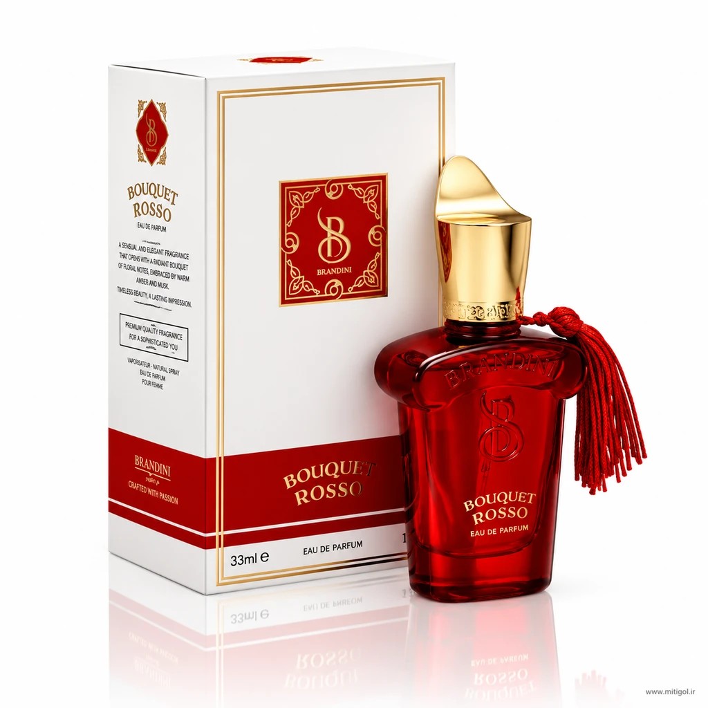 عطر ادکلن بوکت رز برندینی حجم 33میل BOUQUET ROSSO