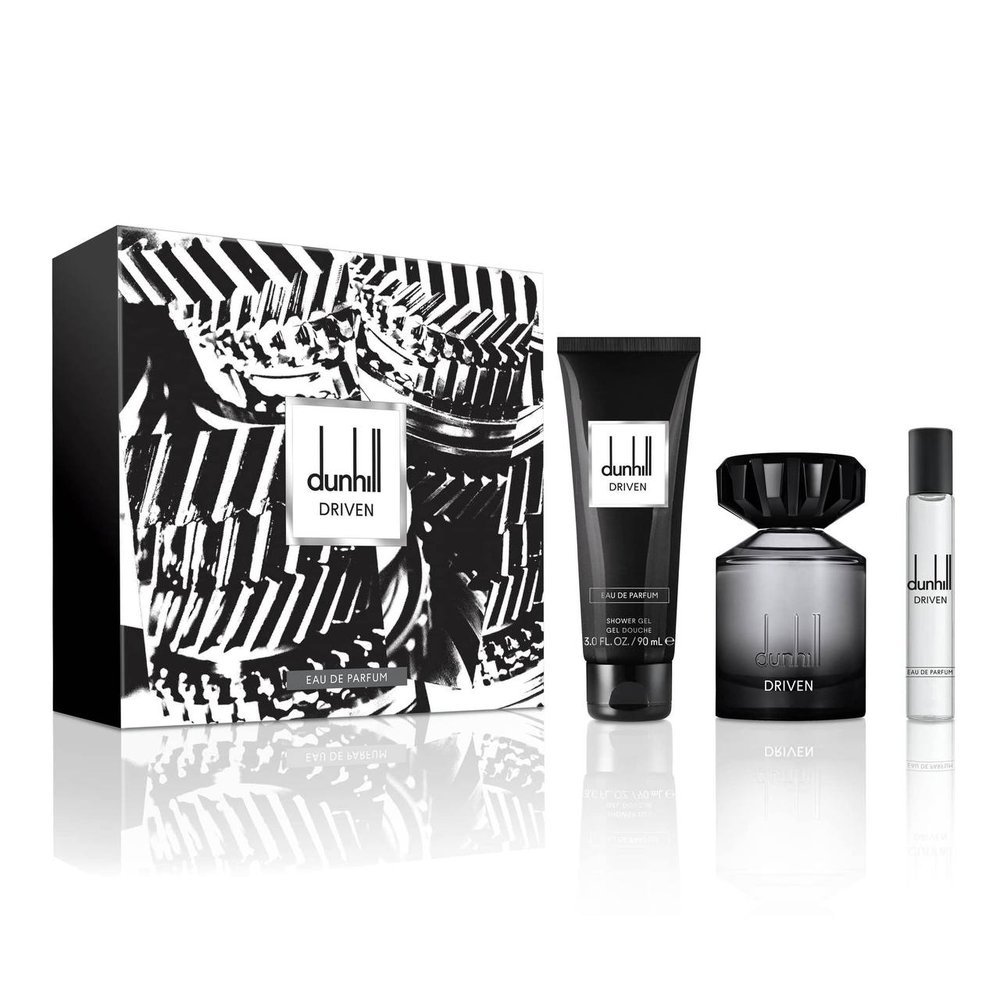 پک 3 تکه عطر ادکلن مردانه Dunhill Driven Black EDT حجم 100 میل