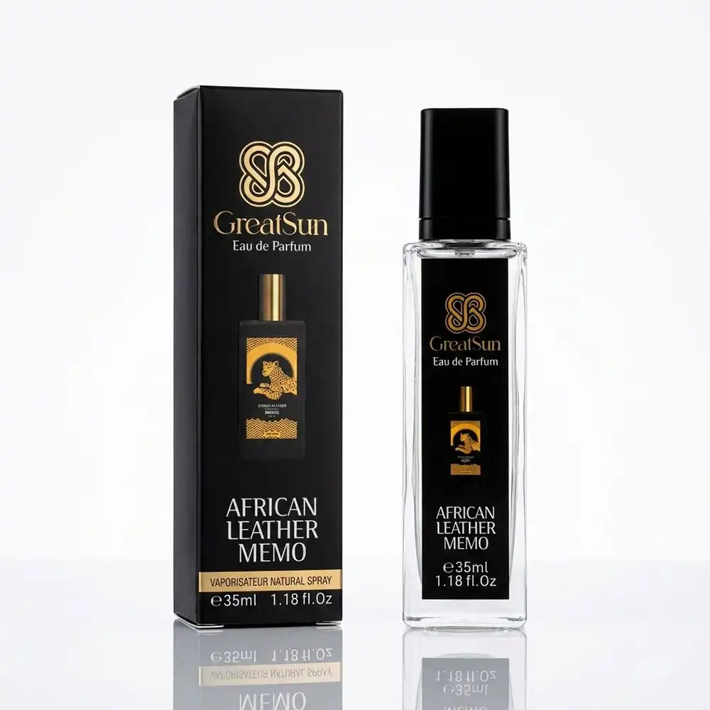 عطر جیبی گریت سان (GreatSun) مدل African Leather Memo حجم ۳۵ میلی‌لیتر