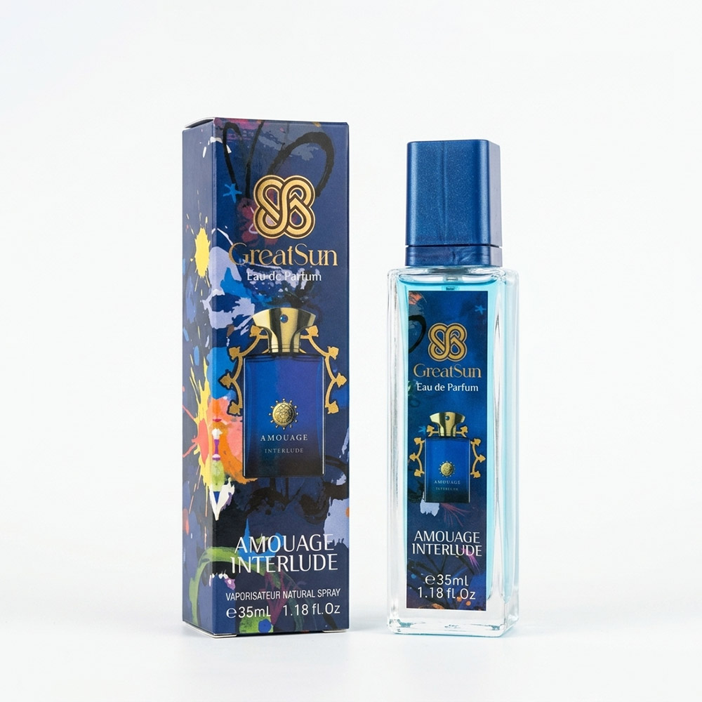 عطر جیبی مردانه گریت سان (GreatSun) مدل Amouage Interlude حجم ۳۵ میلی‌لیتر