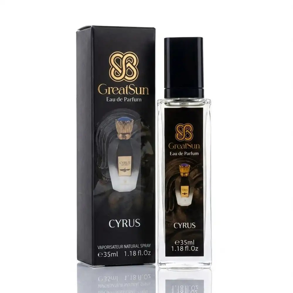 عطر جیبی مردانه گریت سان (GreatSun) مدل سایرس (Cyrus) حجم ۳۵ میلی‌لیتر