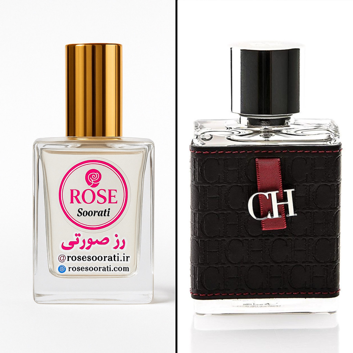 عطر گرمی رز صورتی رایحه Carolina Herrera CH Men (سی اچ مردانه)