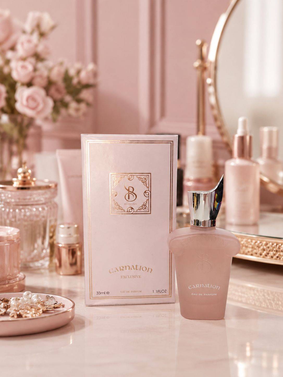 عطر جیبی برندینی مدل Carnation با رایحه گرم و تلخ
