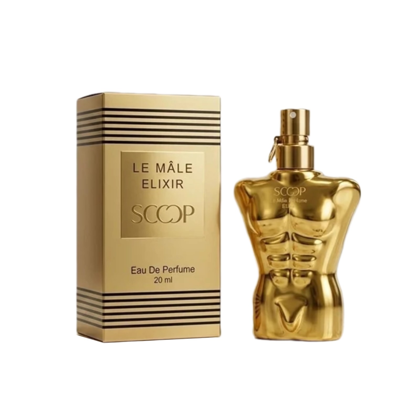 ادکلن جیبی مردانه اسکوپ مدل له میل الکسیر Le Male Elixir حجم 25 میلی لیتر