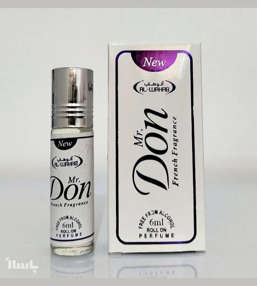 جزئیات محصول عطر صابونی Mr.Don حجم 6 میل رایحه لوکس و تمیزی از بین برنده بوی بد عرق