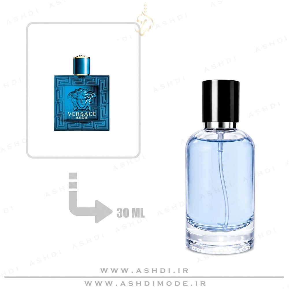عطر ادکلن ورساچه اروس مردانه ۳۰ میل اشدی | ASHDI Extra Parfum ASHDI Extra Parfum – Versace Eros for Men Inspired 30ml