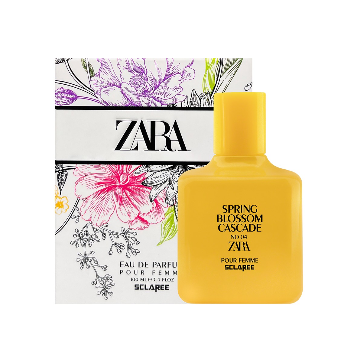 ادکلن زنانه اسکلاره مدل Zara Spring Blossom Cascade No 04 حجم 100 میلی لیتر
