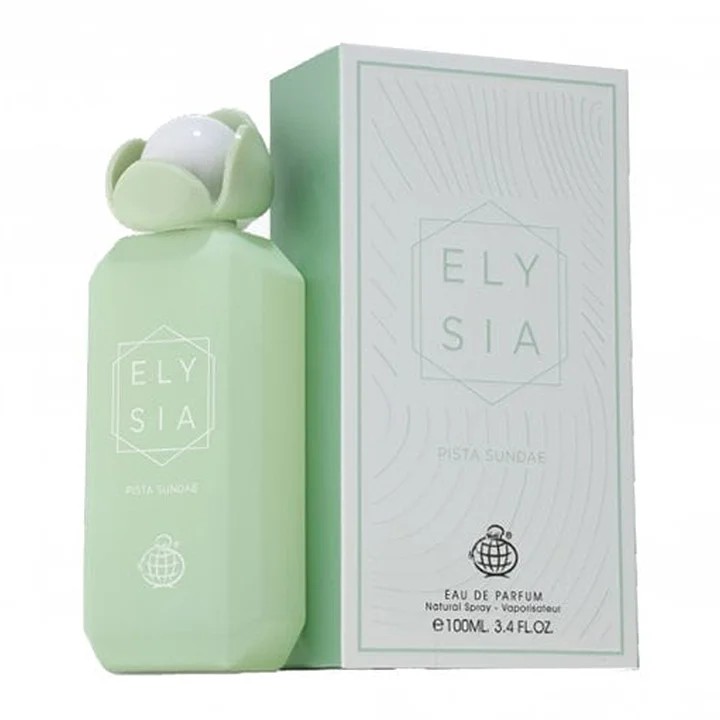 عطر ادوپرفیوم زنانه فراگرنس ورد مدل ELYSIA PISTA SUNDAE حجم ۱۰۰ میل رایحه شیرین خنک