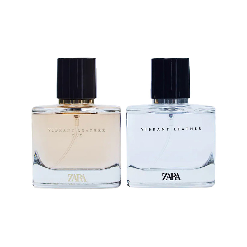 ادو پرفیوم مردانه زارا مدل vibrant leather and vibrant leather oud حجم 60 میلی لیتر  بسته 2 عددی