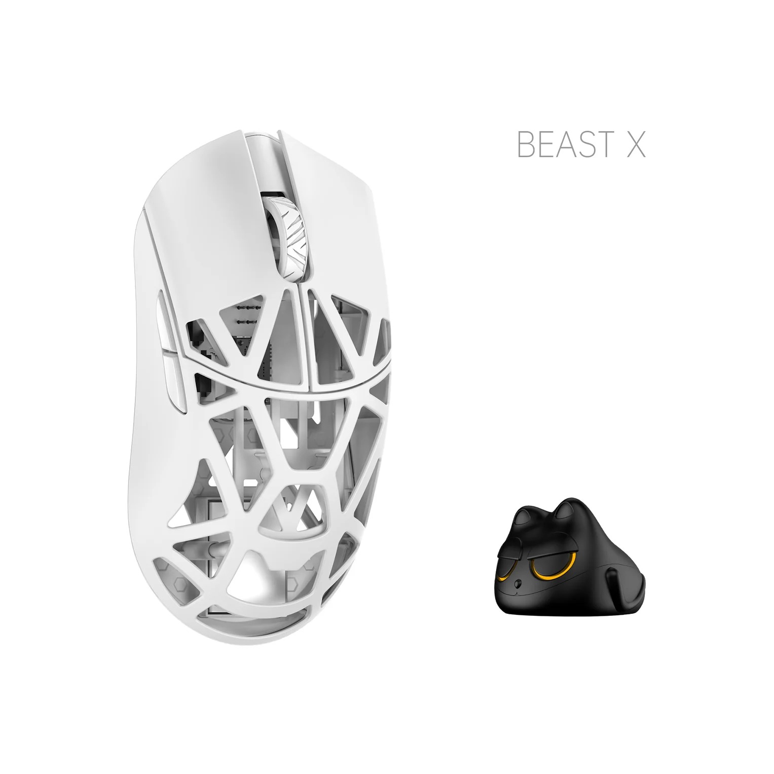 موس WLmouse Beast X Pro Milky White Solid Side