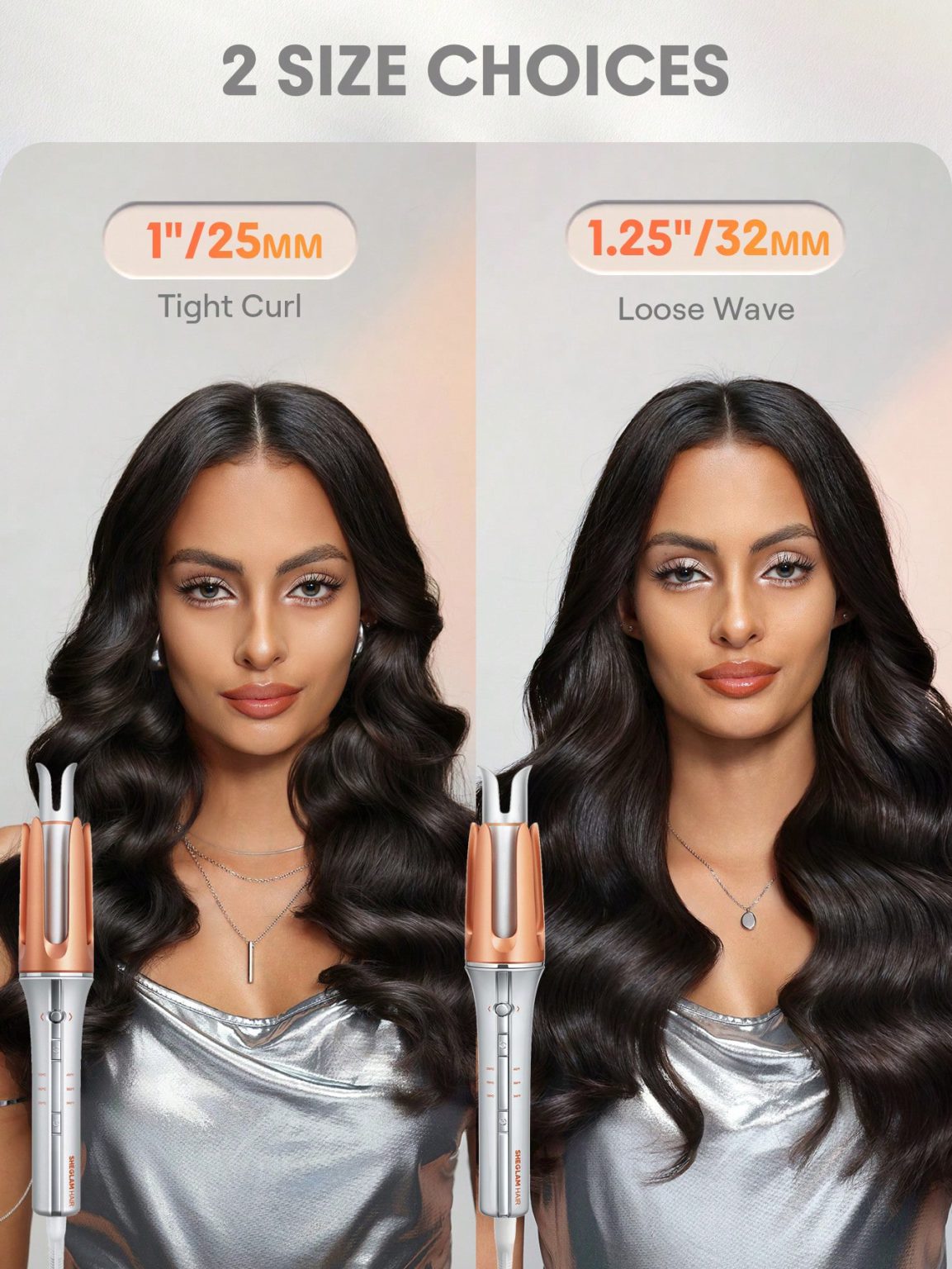 کرلی مو فر کننده چرخشی شیگلم Sheglam سایز 25mm