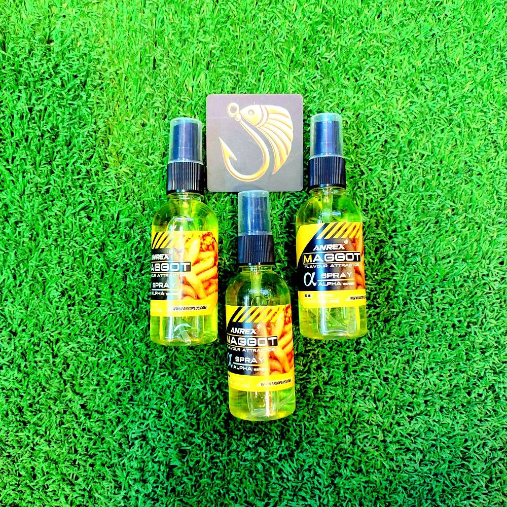 اسپری اترکتور ماهیگیری برند آنزو با اسانس ماگوت حجم 80ML