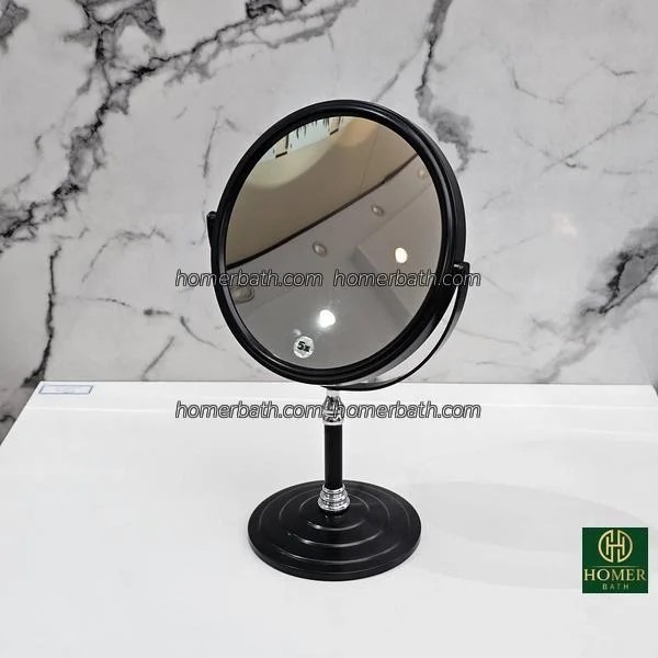 آینه میکاپ رومیزی 5 برابر مشکی