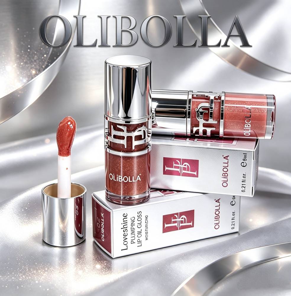 گلاس لب شاین اولیبولا Olibolla | برق لب براق در ۶ رنگ جذاب با الهام از سبک YSL