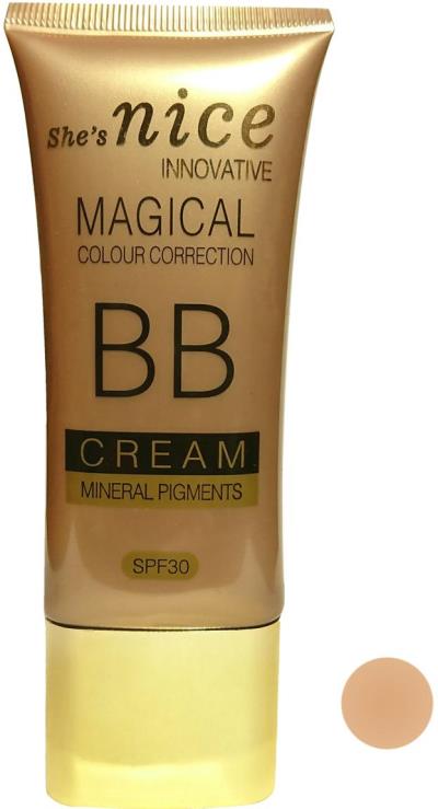 کرم پودر BB نایس در دو رنگ 45 میل she’s Nice BB Cream اصلی