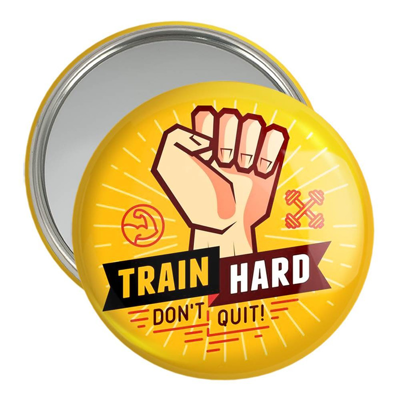 آینه جیبی خندالو مدل Train Hard کد 10042