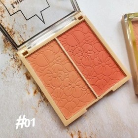 پالت رژگونه 2 رنگ لورابیوتی BLUSH شماره 01