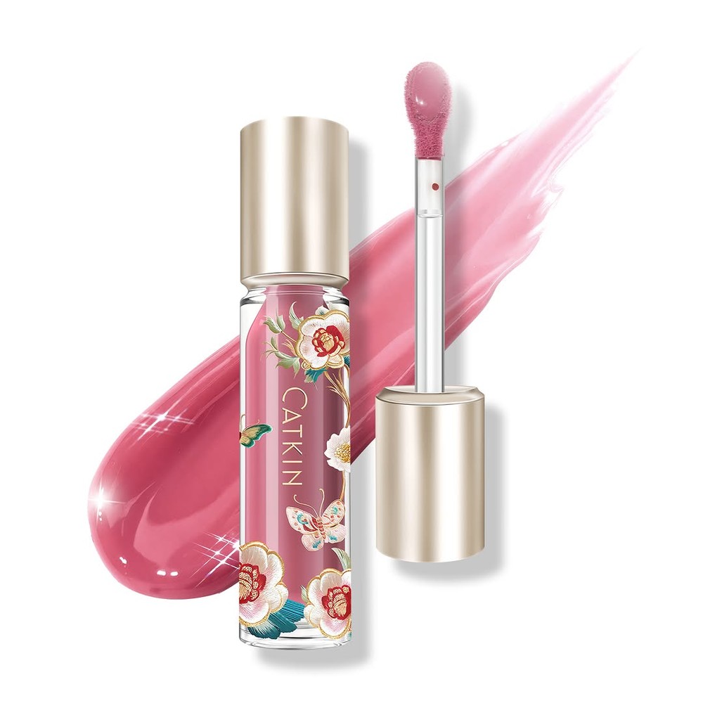 رنگc07 rose agata لیپ گلاس آبرسان برند catkin