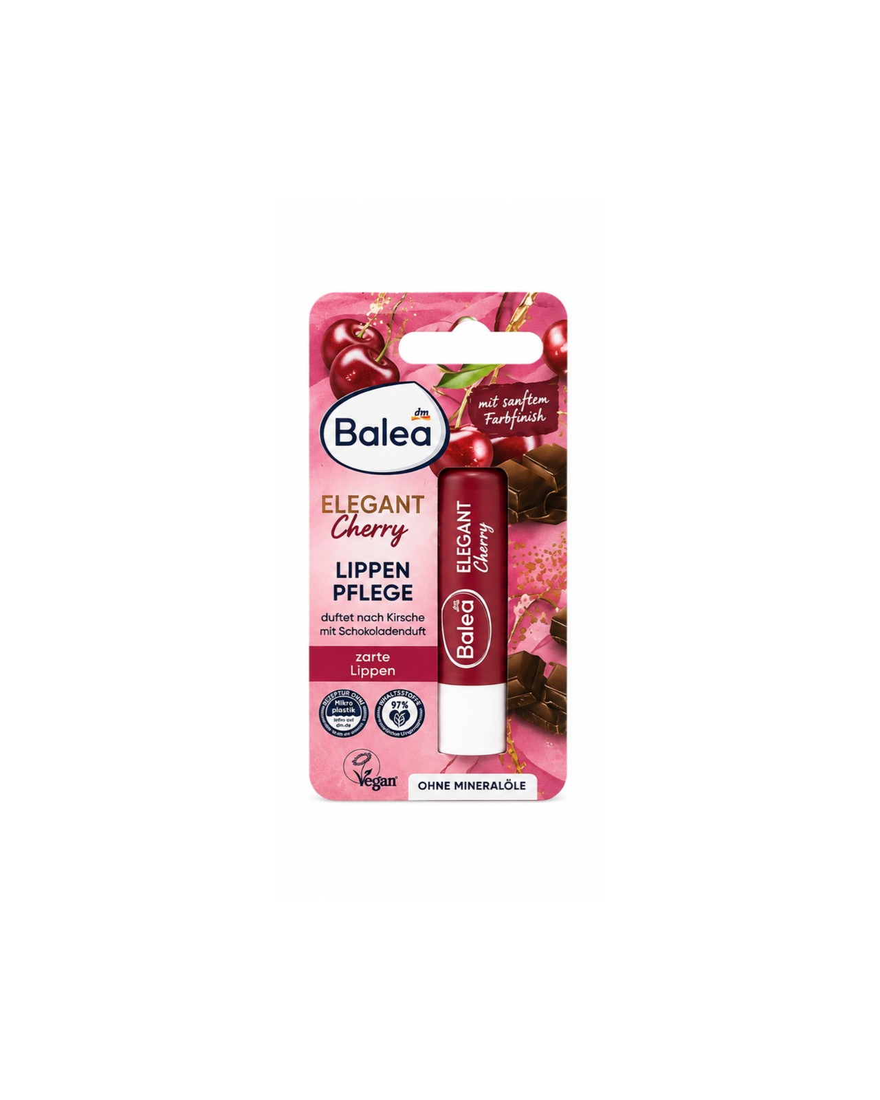 بالم لب باله ‌آ Balea Elegant Cherry رایحه گیلاس و شکلات 4.8 گرم (ساخت آلمان)